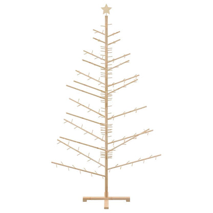 Albero di Natale in legno con supporto Naturale 210 cm