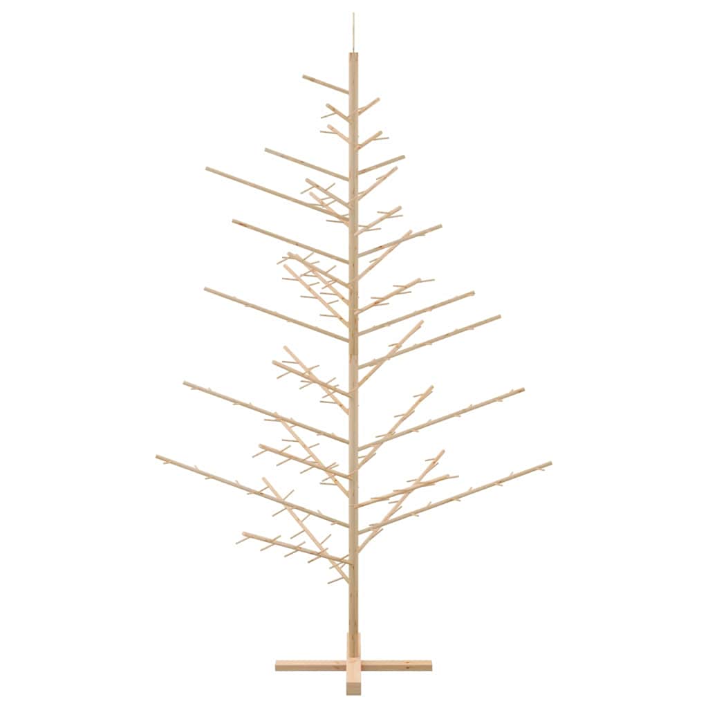 Albero di Natale in legno con supporto Naturale 210 cm
