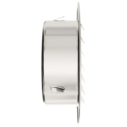 Coperture per ventilazione d'aria 4 pcs Argento 80 mm | homemem39
