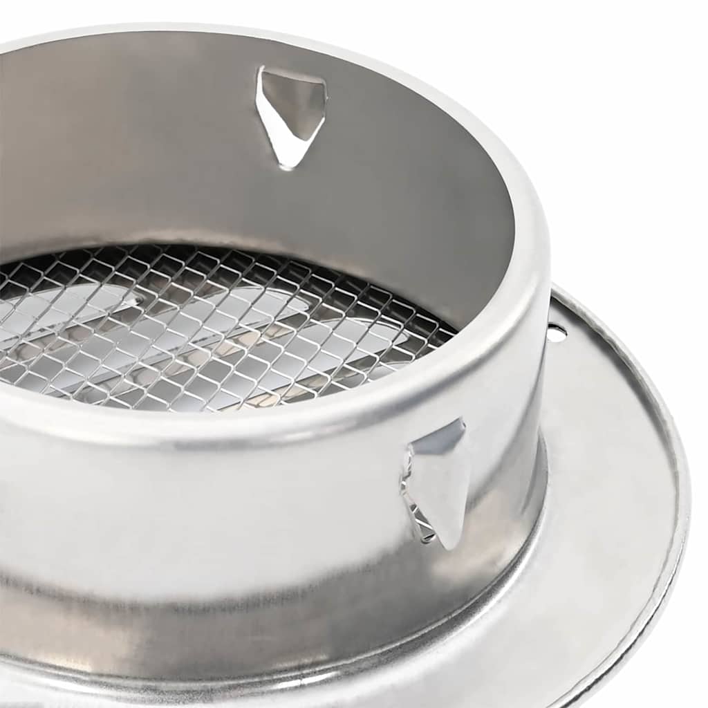 Coperture per ventilazione d'aria 4 pcs Argento 100 mm | homemem39
