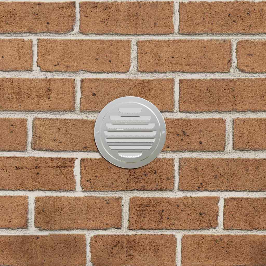Coperture per ventilazione d'aria 4 pcs Argento 125 mm | homemem39