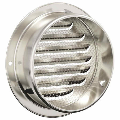Coperture per ventilazione d'aria 4 pcs Argento 125 mm | homemem39