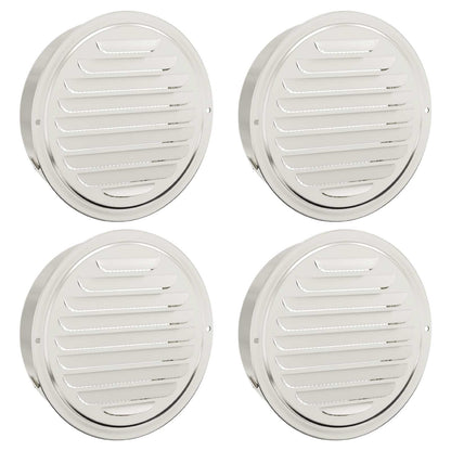 Coperture per ventilazione d'aria 4 pcs Argento 150 mm