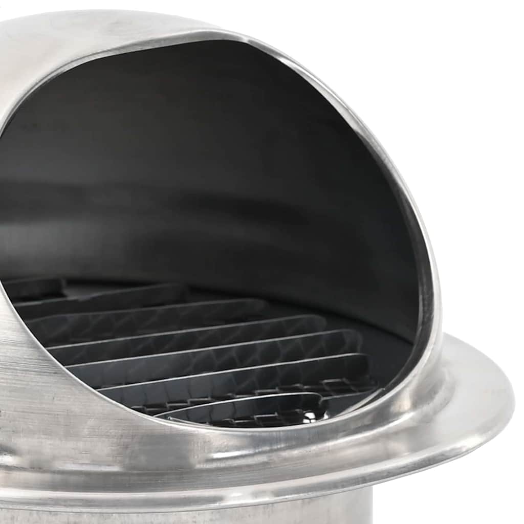 Coperture per ventilazione d'aria 2 pcs Argento 100 mm | homemem39