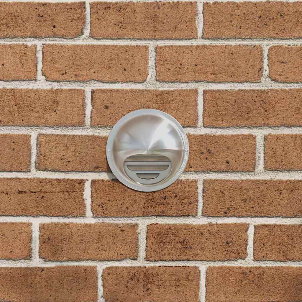 Coperture per ventilazione d'aria 2 pcs Argento 100 mm