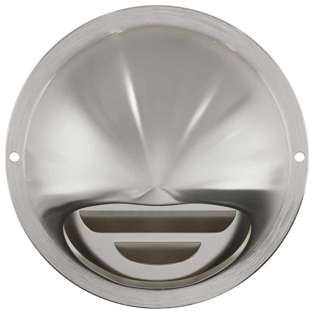 Coperture per ventilazione d'aria 2 pcs Argento 100 mm