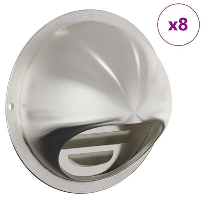 Coperture per ventilazione d'aria 8 pcs Argento 100 mm | homemem39