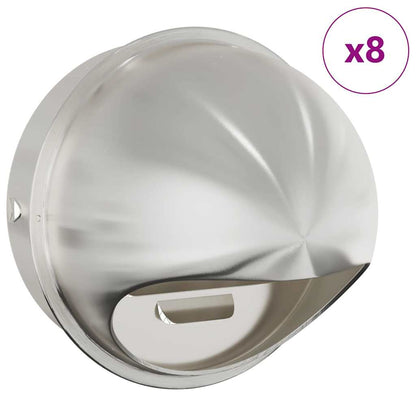 Coperture per ventilazione d'aria 8 pcs Argento 200 mm | homemem39