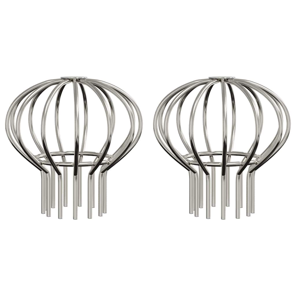 Protezione Foglie per Grondaia 2 pcs Argento 75 mm | homemem39