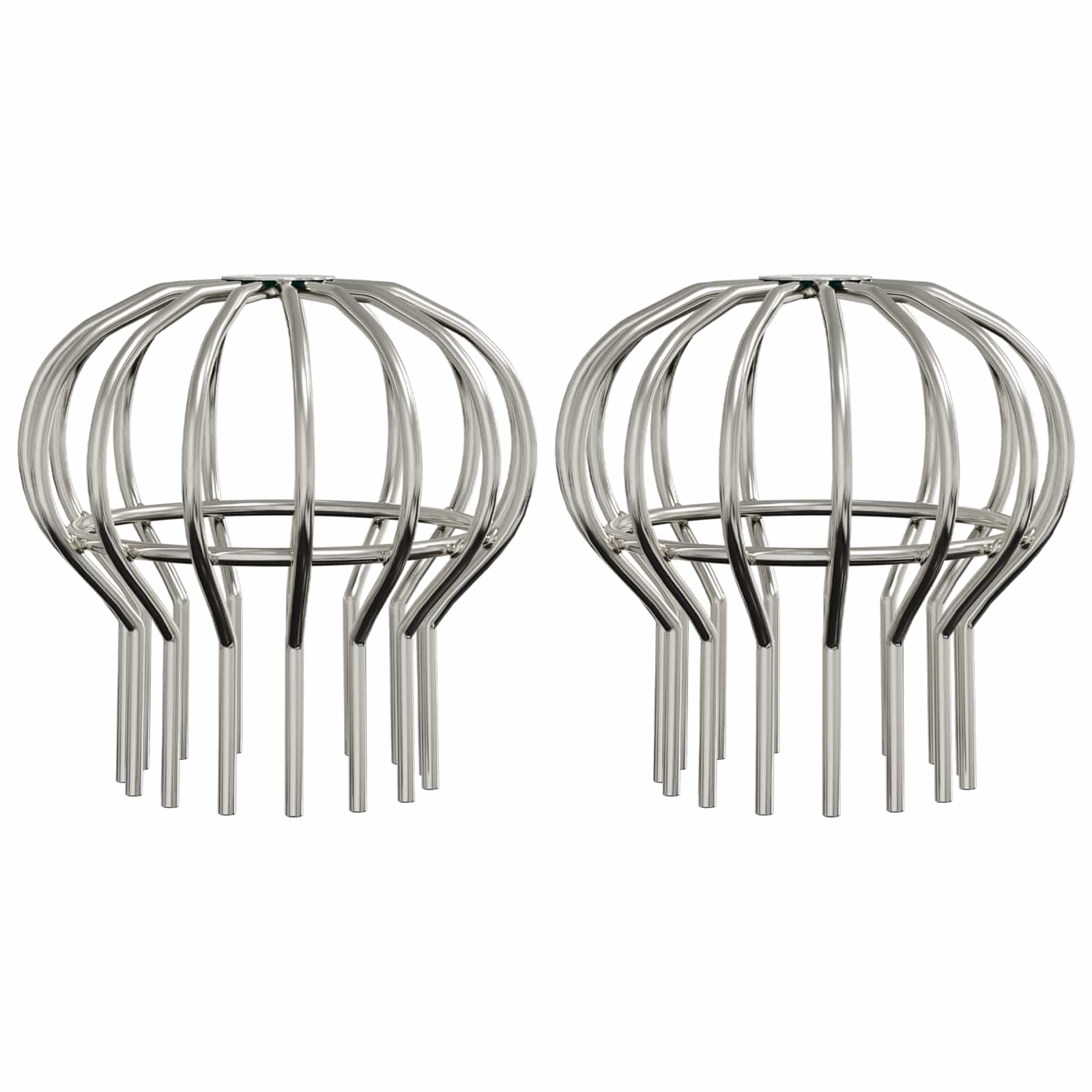 Protezione Foglie per Grondaia 2 pcs Argento 110 mm | homemem39