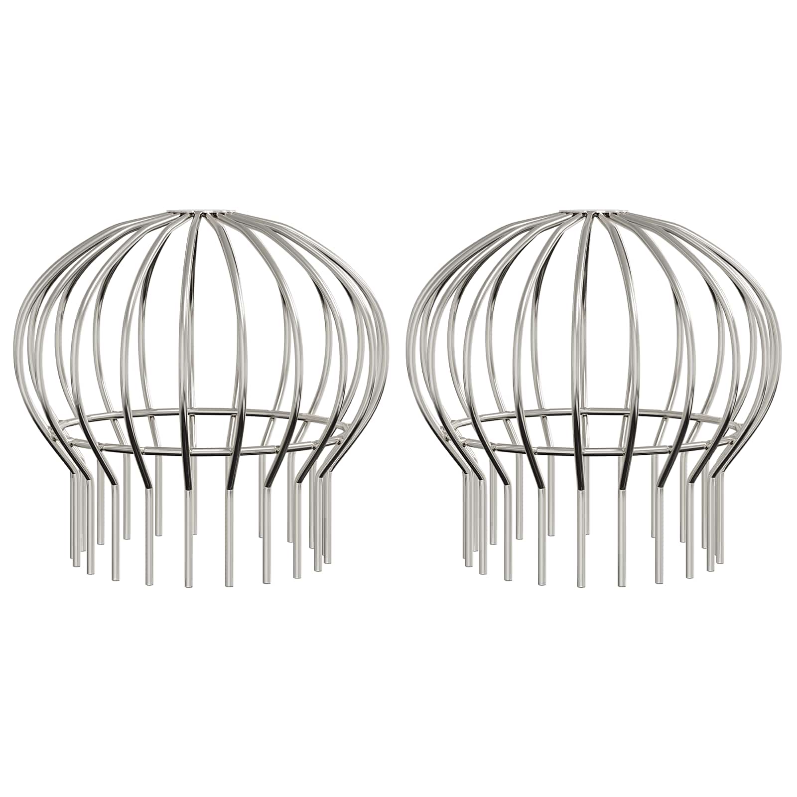 Protezione Foglie per Grondaia 2 pcs Argento 200 mm | homemem39