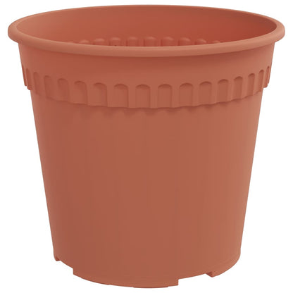 Vaso Rotondo per Fiori 6 pcs Rosso Mattone Ø 19 x 16 cm | homemem39