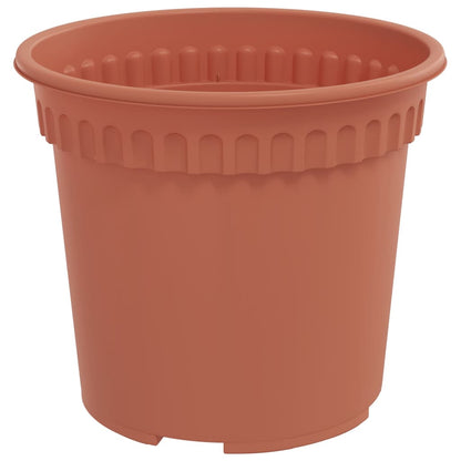Vaso Rotondo per Fiori 24 pcs Rosso Mattone Ø 15 x 12 cm | homemem39