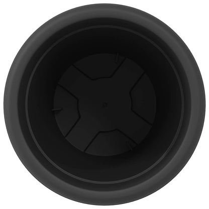 Vaso Rotondo per Fiori 6 pcs Nero Ø 26 x 21.5 cm Plastica | homemem39