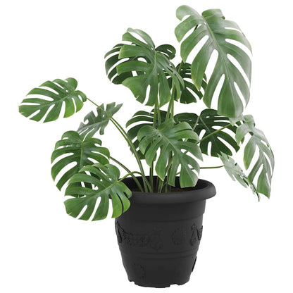 Vaso Rotondo per Fiori 6 pcs Nero Ø 39 x 32 cm Plastica | homemem39