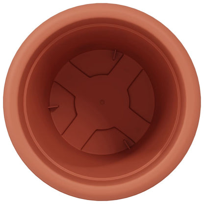 Vaso Rotondo per Fiori 24 pcs Rosso Mattone Ø 30 x 25 cm | homemem39