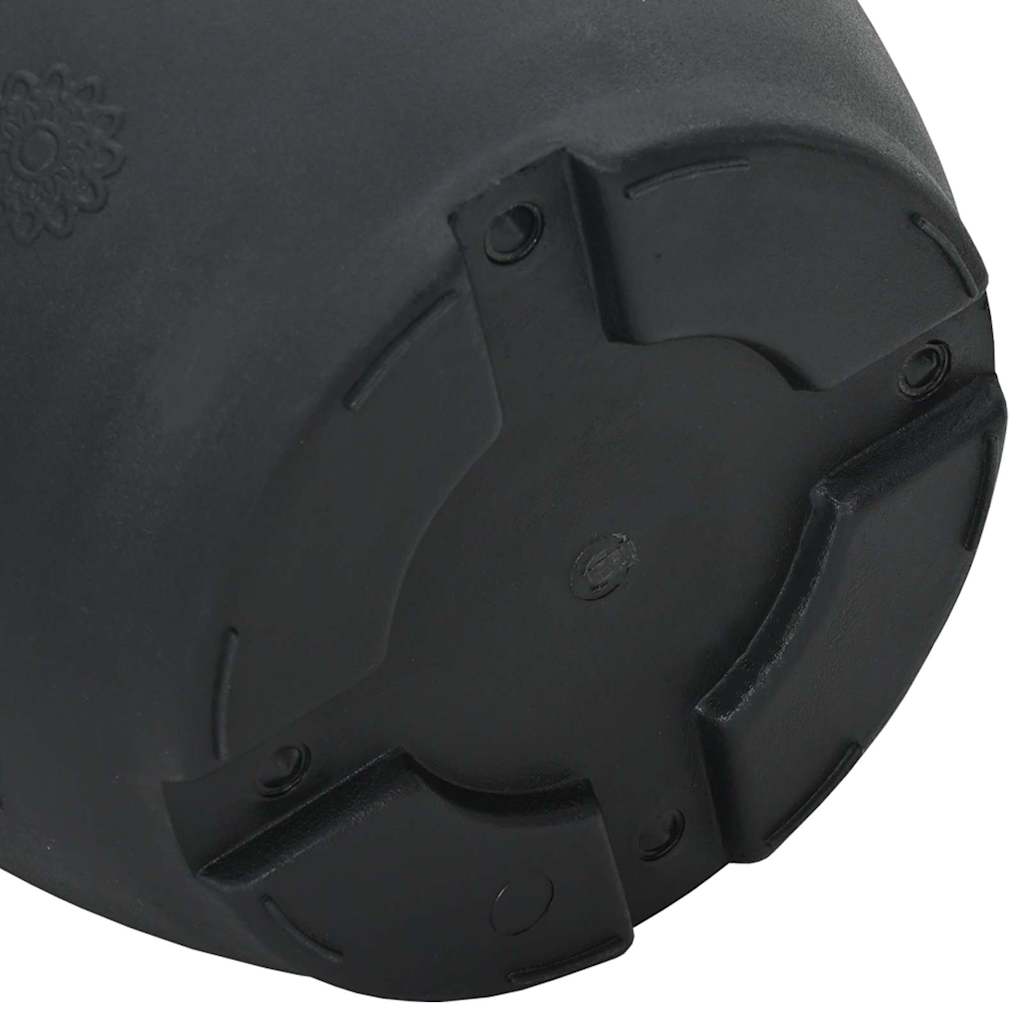 Vaso Rotondo per Fiori 24 pcs Nero Ø 34 x 28 cm Plastica | homemem39