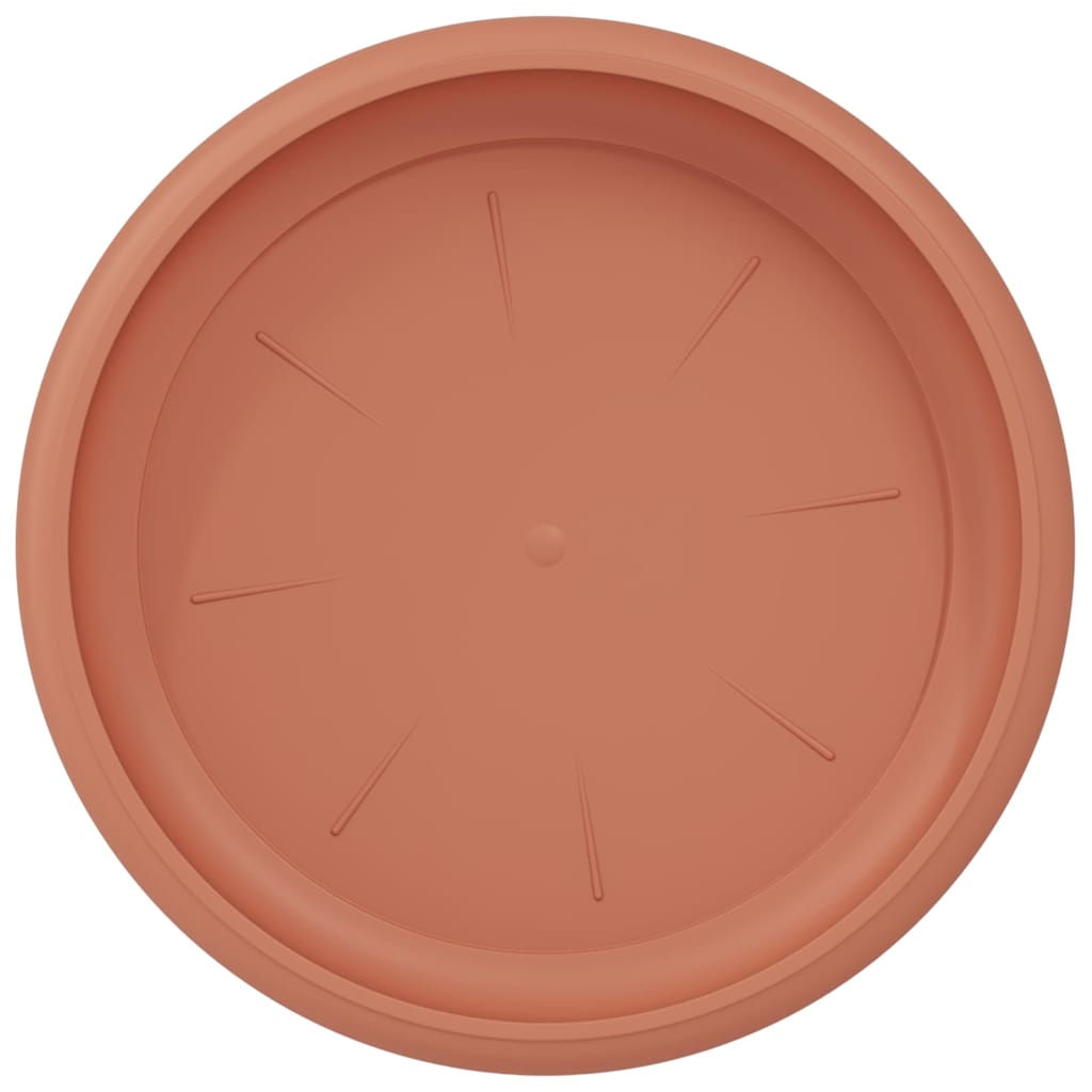 Vassoio Rotondo per Fiori 6 pcs Rosso Mattone Ø 14 x 2 cm | homemem39
