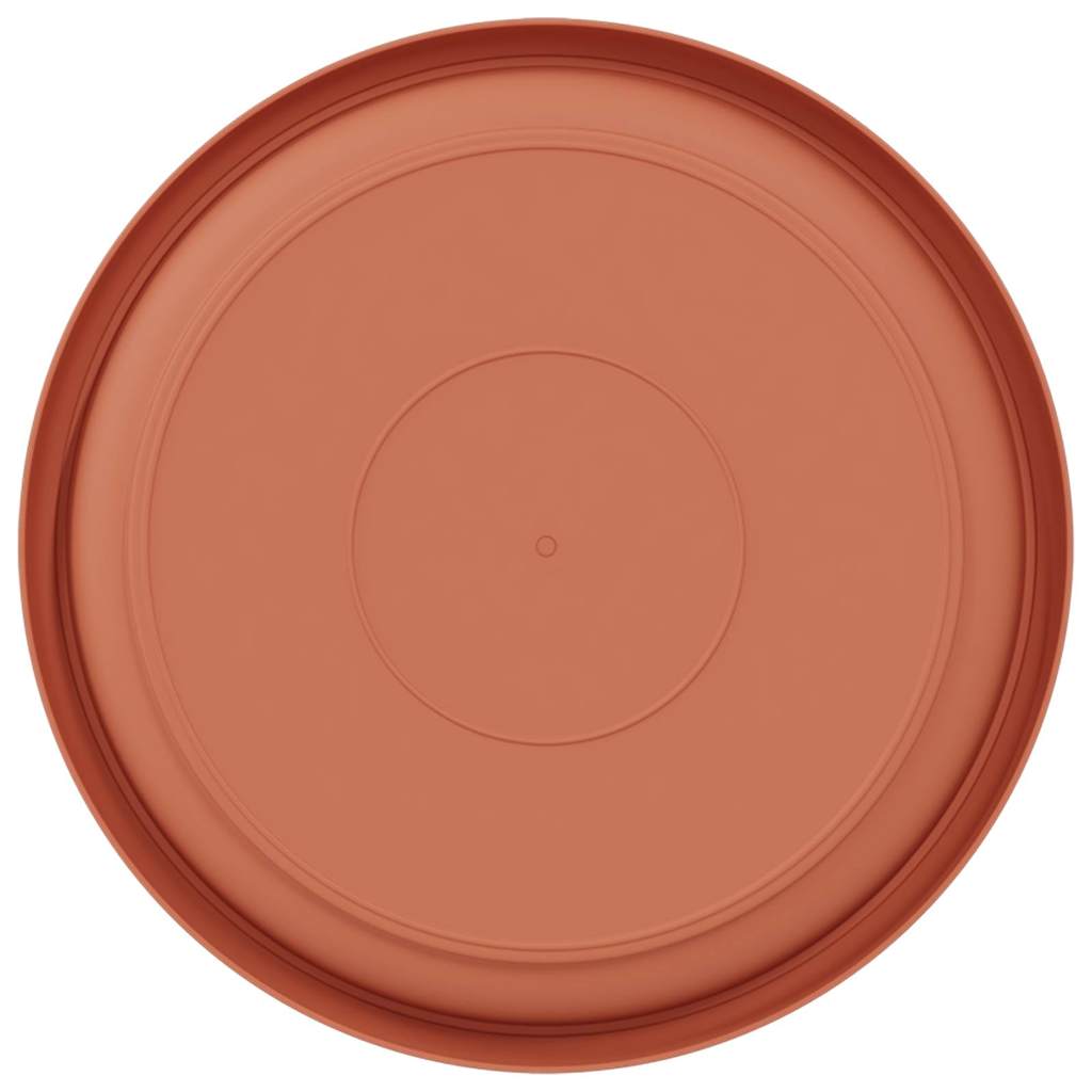 Vassoio Rotondo per Fiori 24 pcs Rosso Mattone Ø 14 x 2 cm