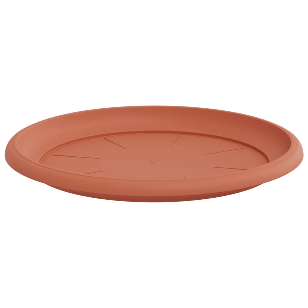 Vassoio Rotondo per Fiori 24 pcs Rosso Mattone Ø 27 x 2,5 cm | homemem39