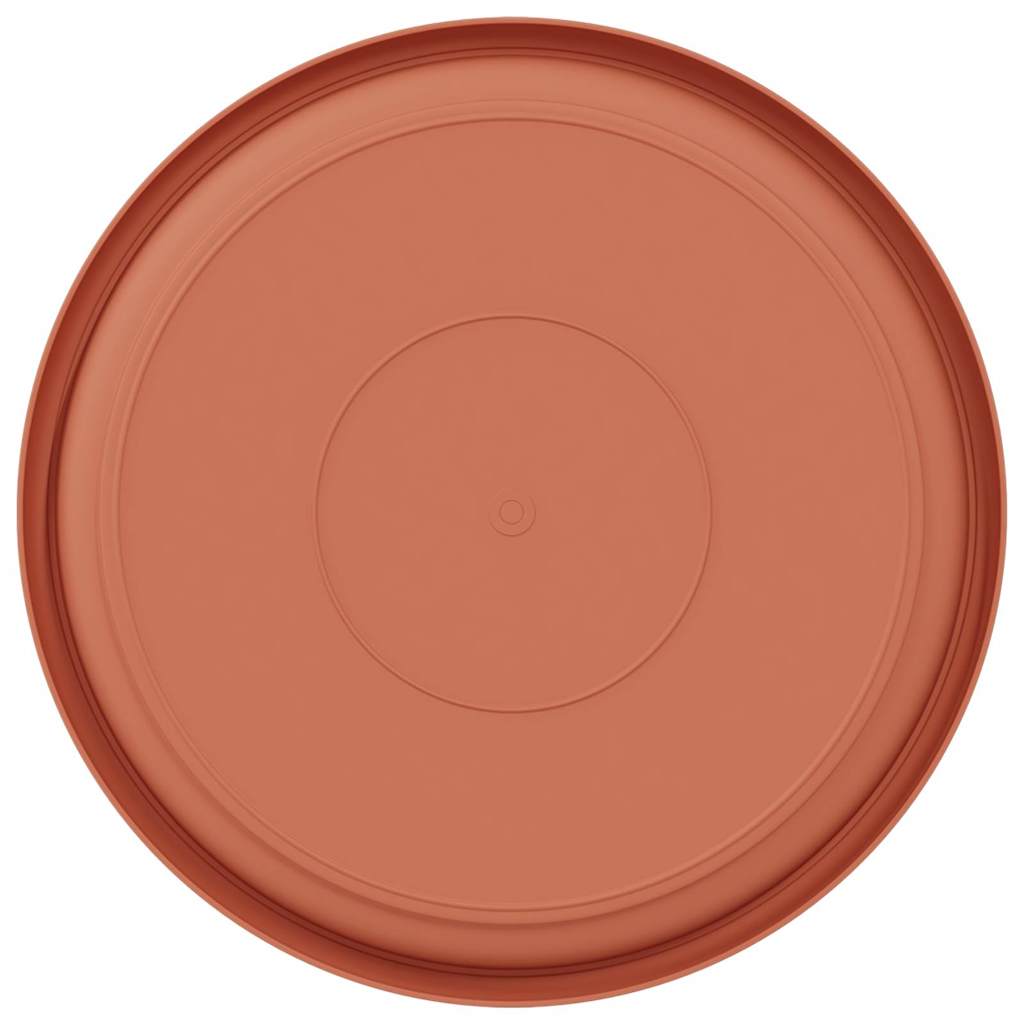 Vassoio Rotondo per Fiori 24 pcs Rosso Mattone Ø 27 x 2,5 cm | homemem39