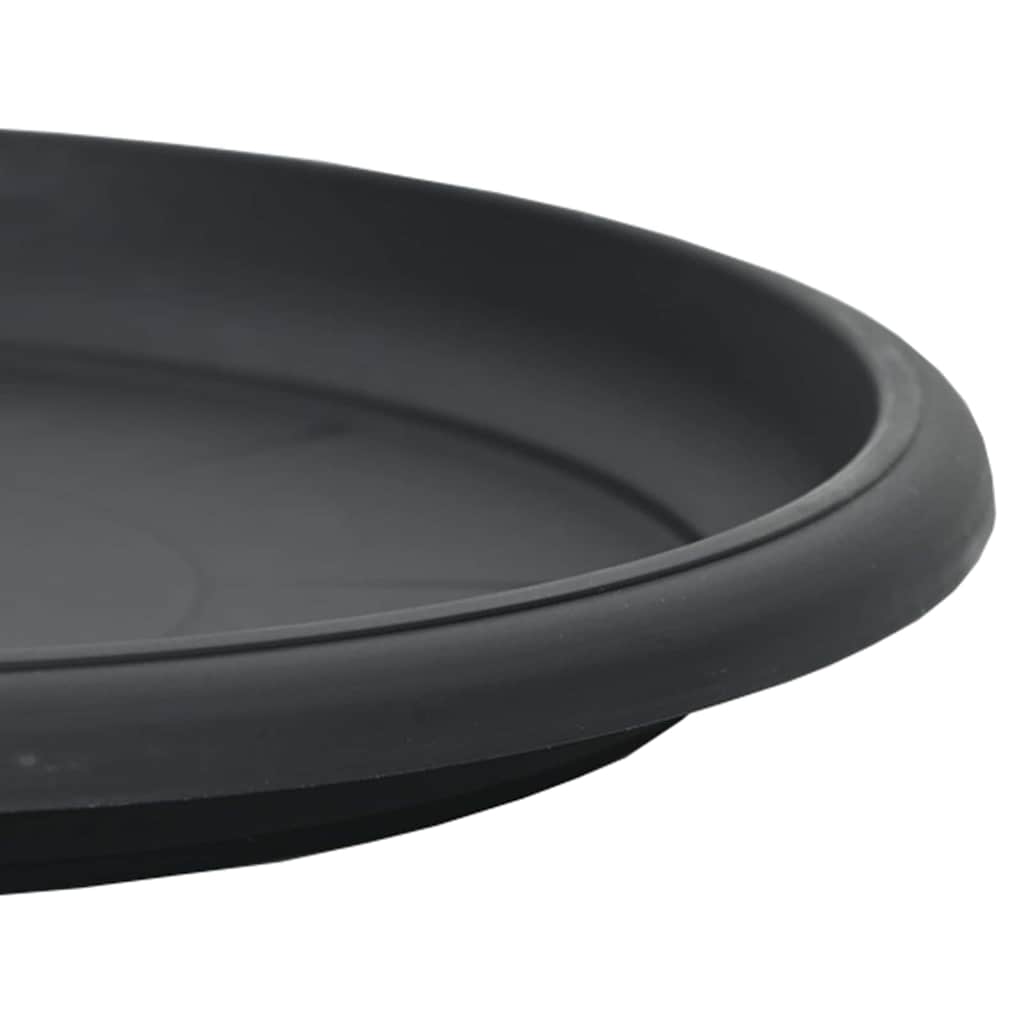 Vassoio Rotondo per Fiori 24 pcs Nero Ø 27 x 2,5 cm Plastica | homemem39