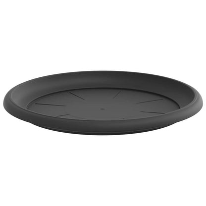 Vassoio Rotondo per Fiori 24 pcs Nero Ø 27 x 2,5 cm Plastica | homemem39