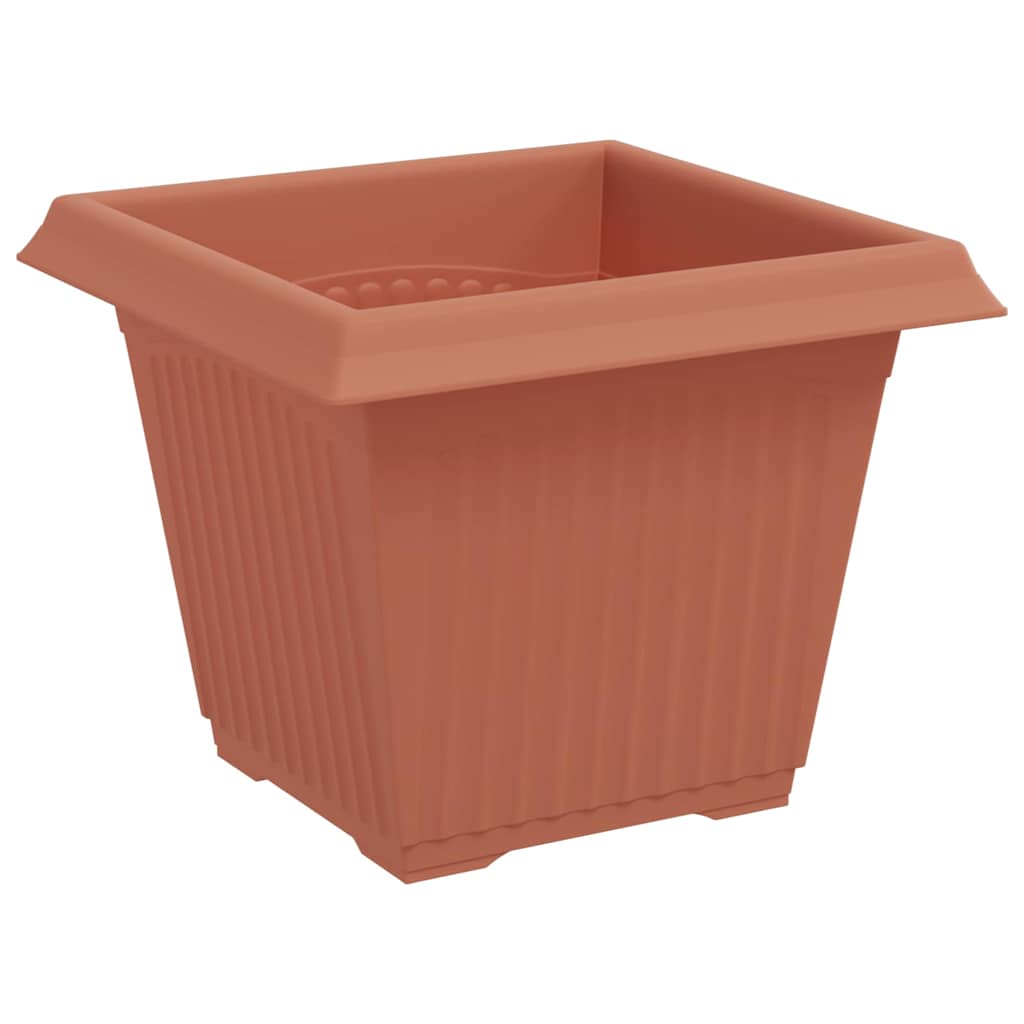 Vaso quadrato per fiori 6 pcs Rosso Mattone 20 x 20 x 16 cm