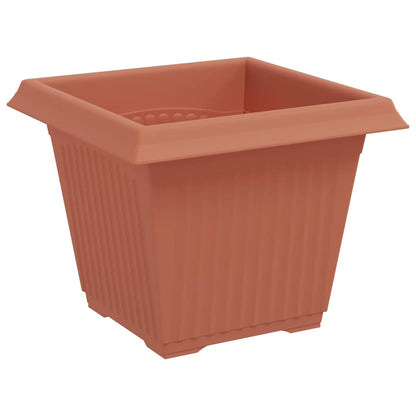 Vaso quadrato per fiori 6 pcs Rosso Mattone 20 x 20 x 16 cm