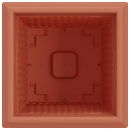 Vaso quadrato per fiori 6 pcs Rosso Mattone 20 x 20 x 16 cm