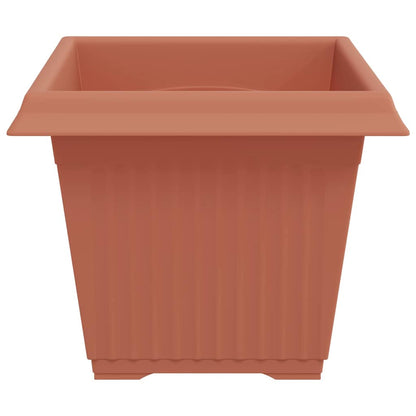 Vaso quadrato per fiori 6 pcs Rosso Mattone 28,5 x 28,5 x 22 cm | homemem39