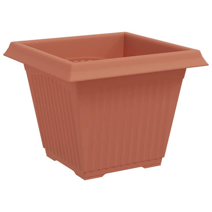 Vaso quadrato per fiori 6 pcs Rosso Mattone 38 x 38 x 30 cm | homemem39