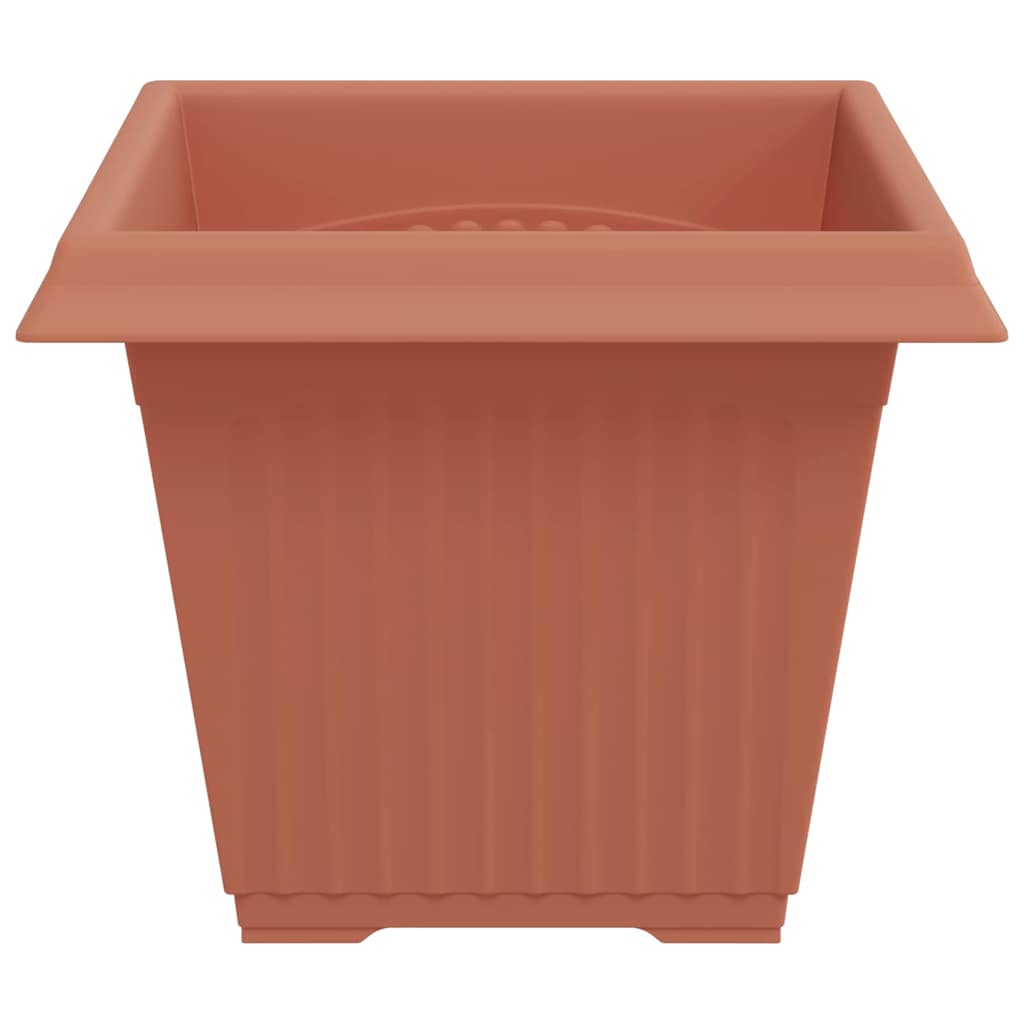 Vaso quadrato per fiori 6 pcs Rosso Mattone 38 x 38 x 30 cm | homemem39