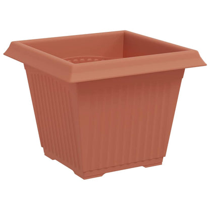 Vaso quadrato per fiori 24 pcs Rosso Mattone 43 x 43 x 33.5 cm