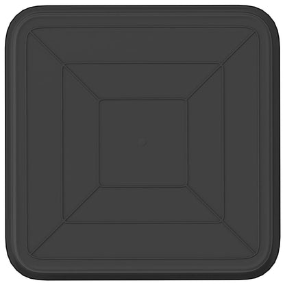 Vassoio Quadrato per Fiori 6 pcs Nero 25,5 x 25,5 x 2,5 cm | homemem39