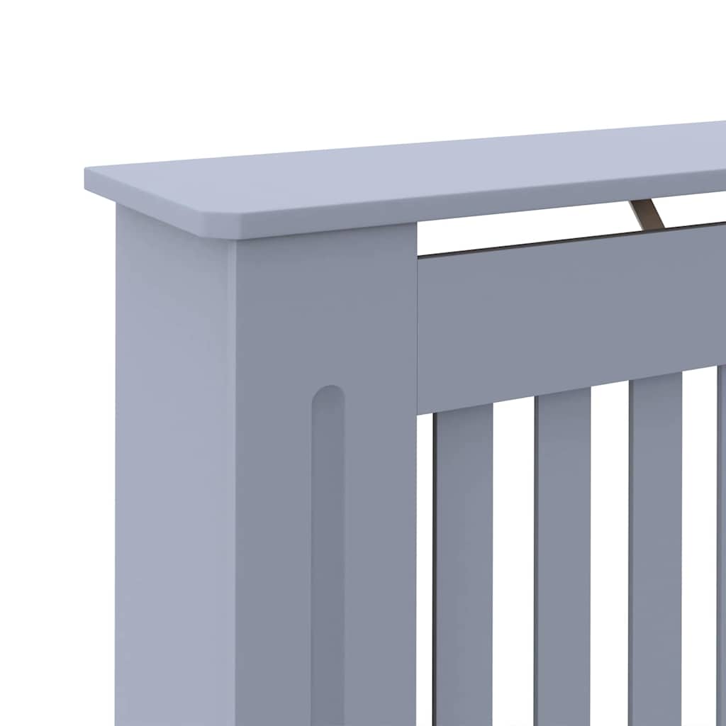 Copertura per radiatori 2 pcs Grigio 112x19x81,5cm