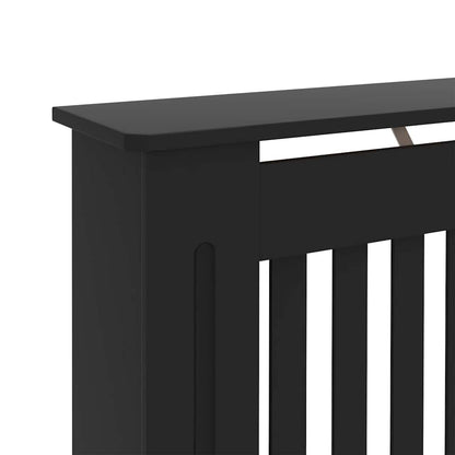 Copertura per radiatori 2 pcs Nero 112x19x81,5cm
