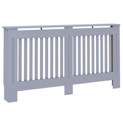 Copertura per radiatori 2 pcs Grigio 152x19x81,5cm