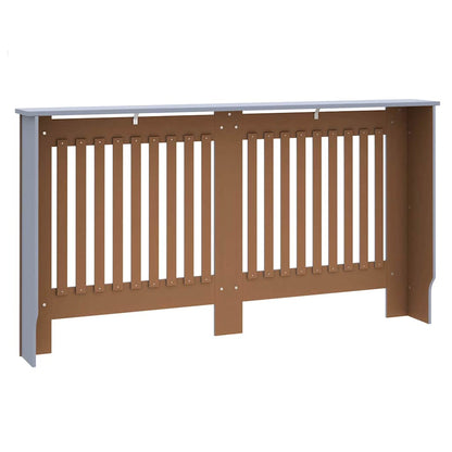 Copertura per radiatori 2 pcs Grigio 152x19x81,5cm