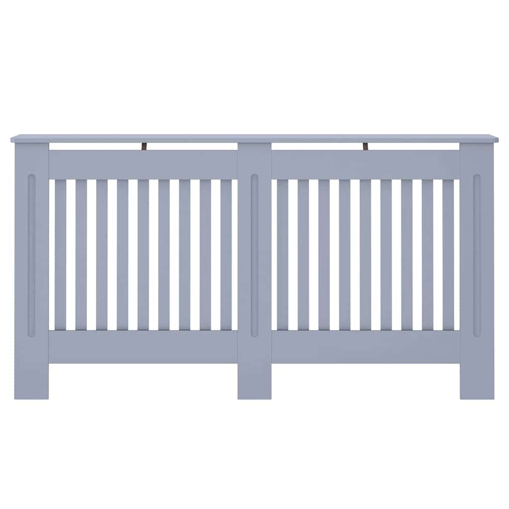 Copertura per radiatori 2 pcs Grigio 152x19x81,5cm