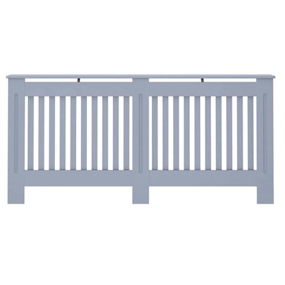 Copertura per radiatori 2 pcs Grigio 172x19x81,5cm