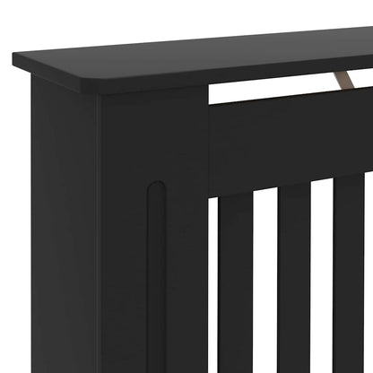 Copertura per radiatori 2 pcs Nero 172x19x81,5cm