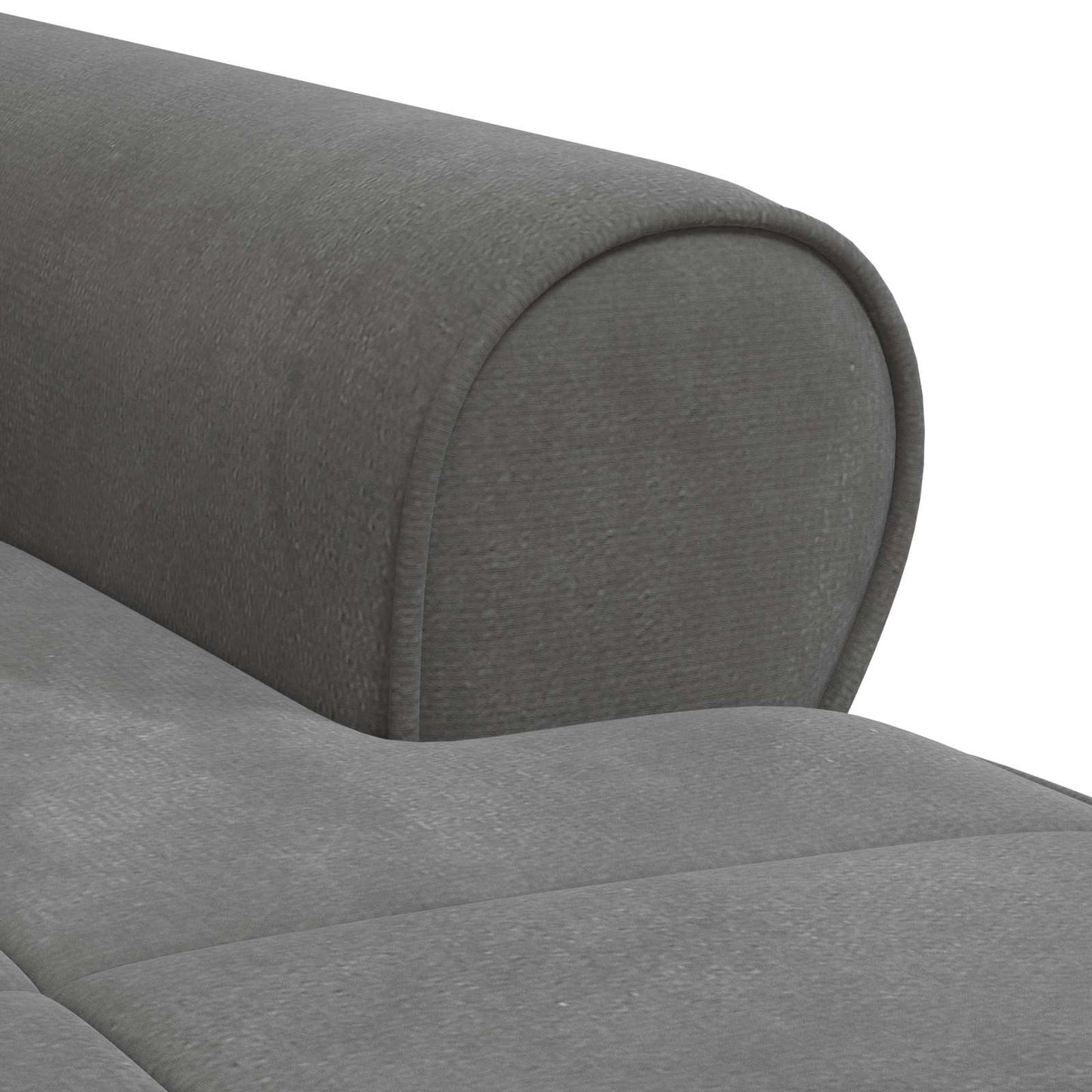 Chaise Lounge con cuscino Grigio scuro 91 x 157 x 91 cm Velluto