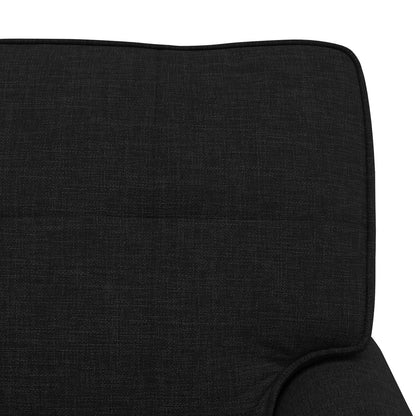 Chaise Lounge con cuscino Nero 91 x 157 x 91 cm Tessuto