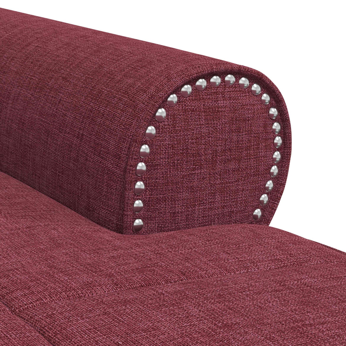 Chaise Lounge con cuscino Rosso Vino 91 x 157 x 91 cm Tessuto