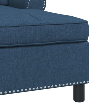 Chaise Lounge con cuscino Blu 91 x 157 x 91 cm Tessuto