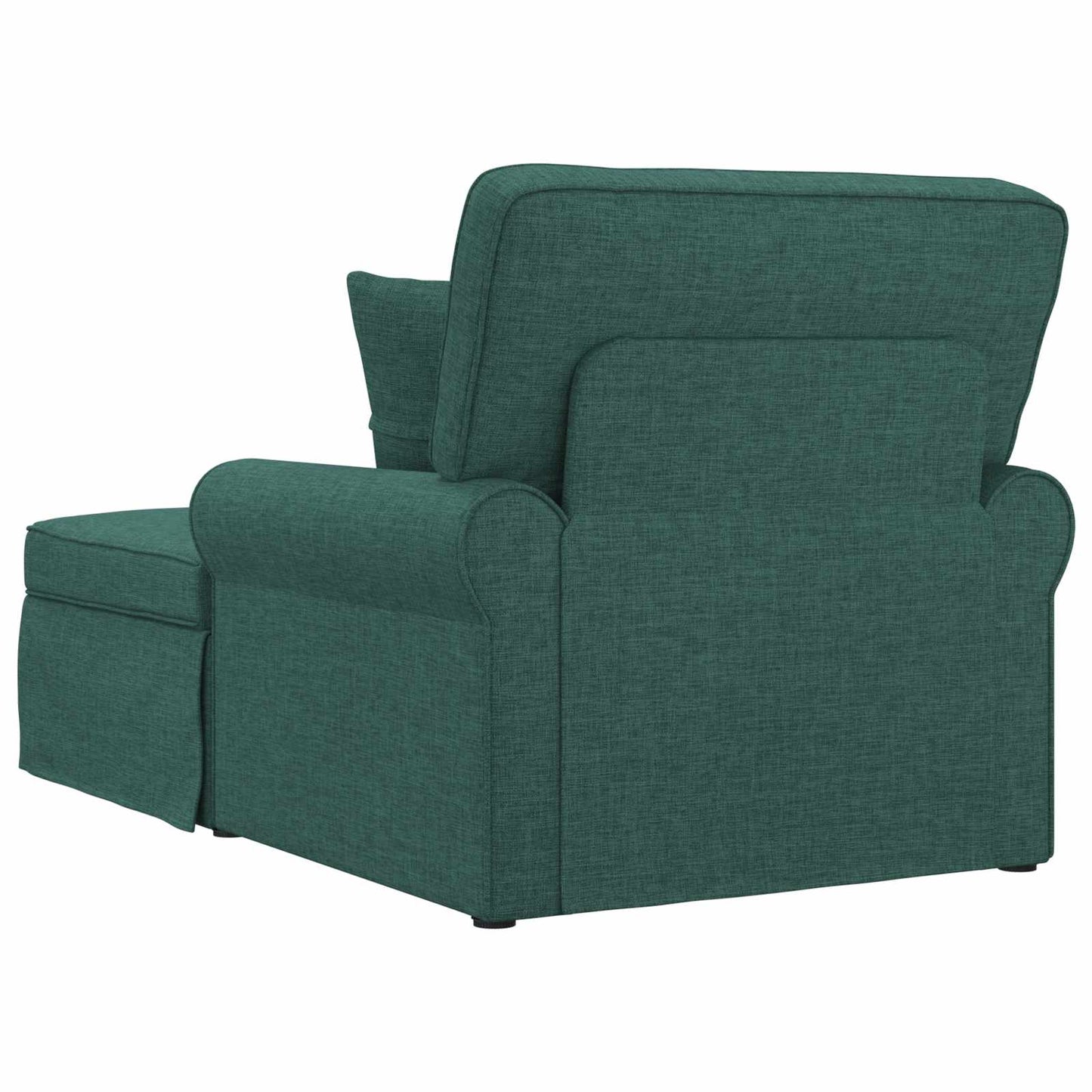 Chaise Longe con Gonna Verde Scuro 91 x 157 x 91 cm Tessuto