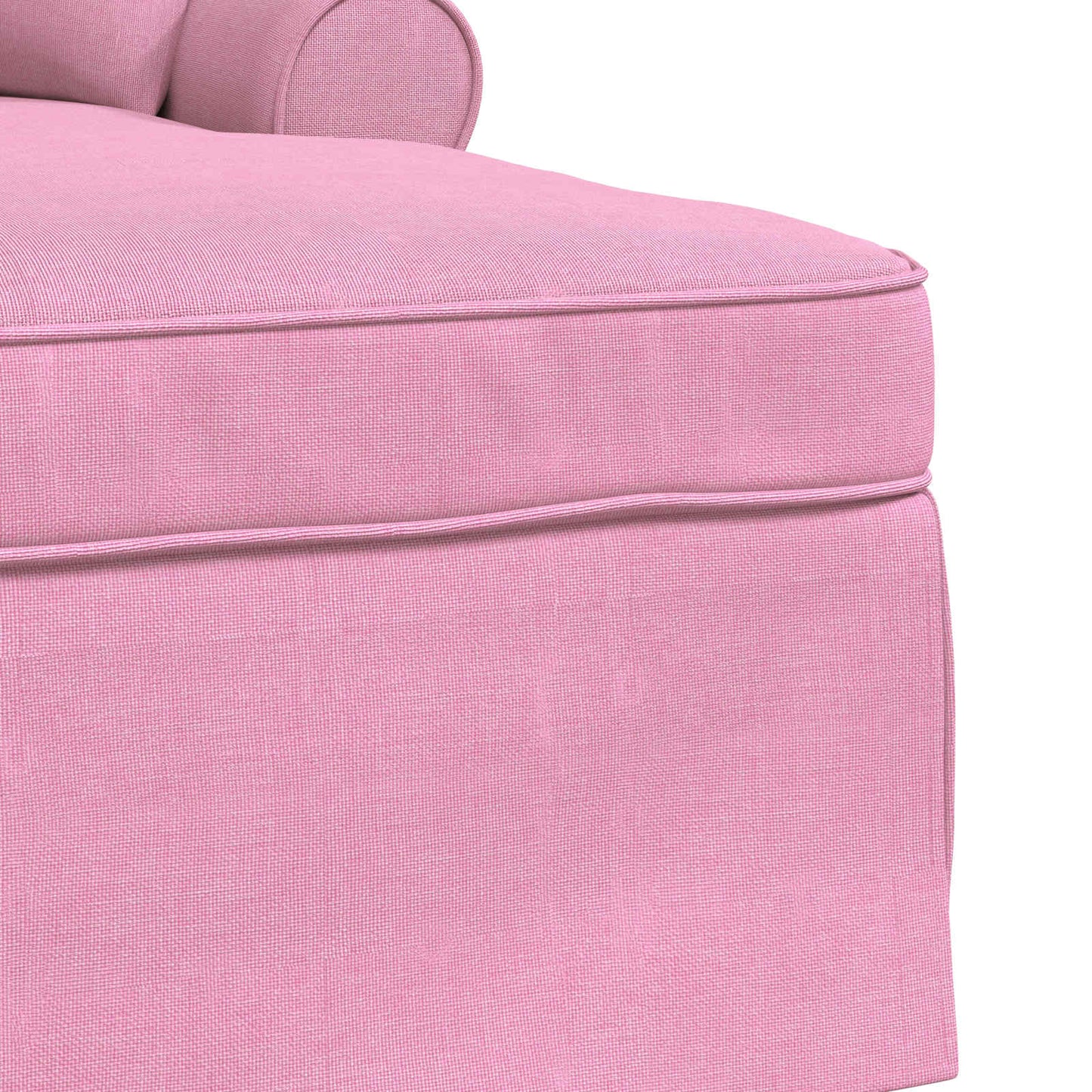 Chaise Longe con Gonna Rosa 91 x 157 x 91 cm Tessuto