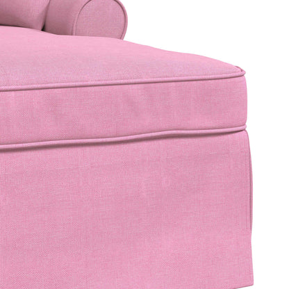 Chaise Longe con Gonna Rosa 91 x 157 x 91 cm Tessuto