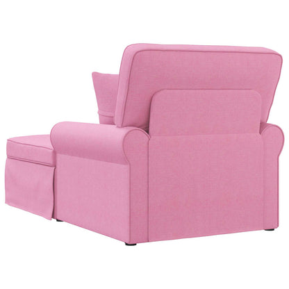 Chaise Longe con Gonna Rosa 91 x 157 x 91 cm Tessuto